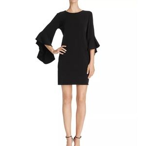 Laundry by Shelli Segal Three-Quarter Bell Sleeve Dress